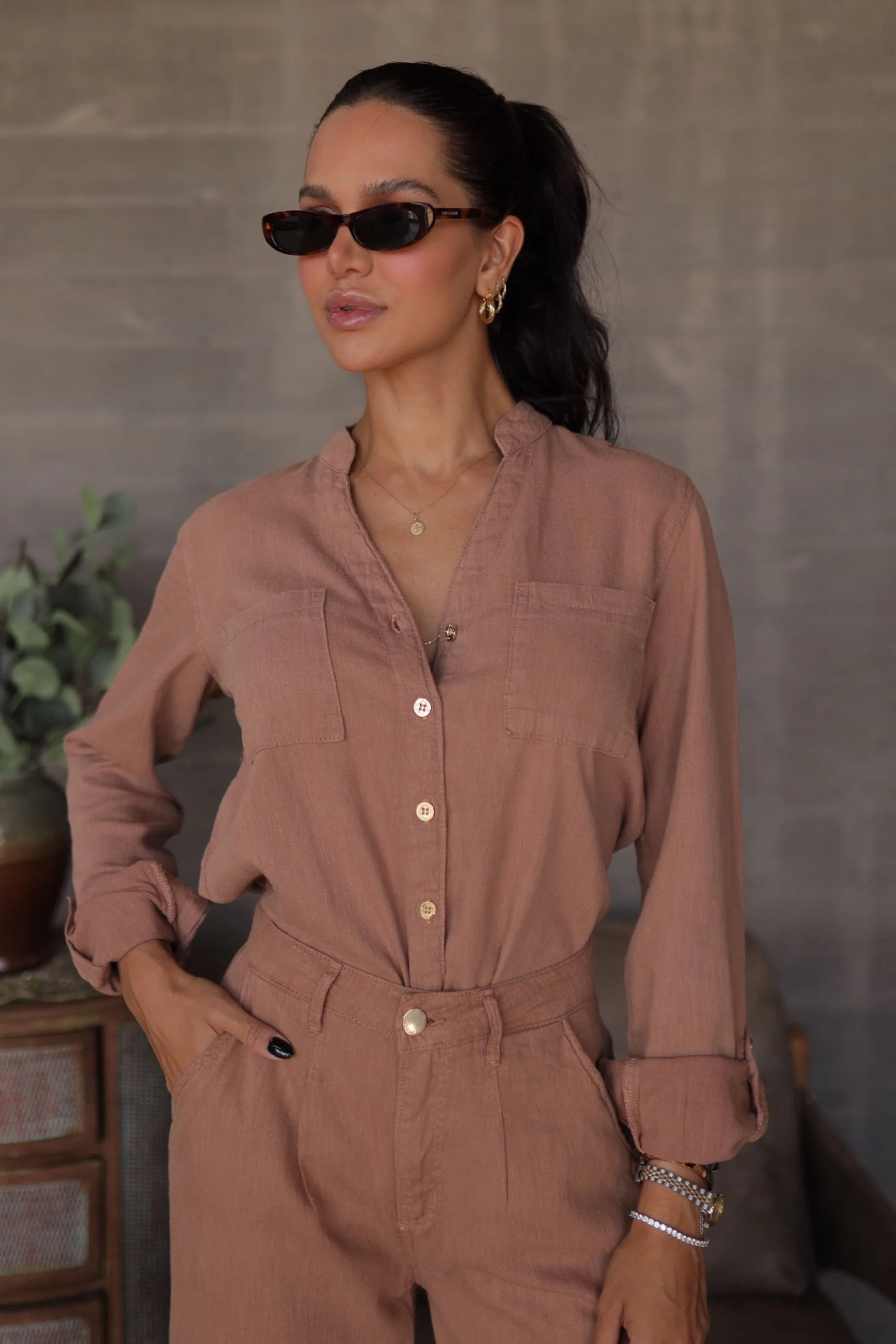 [PAGUE 1 LEVE 2] Camisa Feminina 100% Linho Premium Dunas